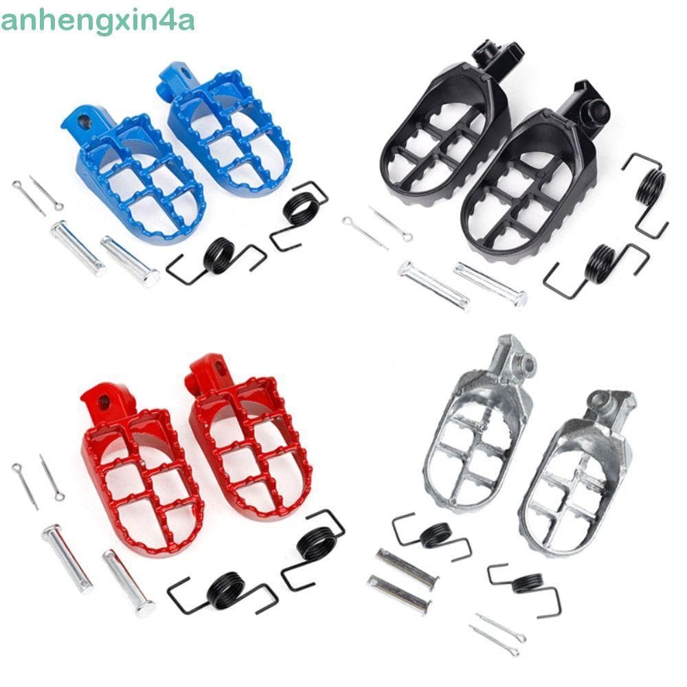 Pedaleiras Para Motocicleta ANHENGXIN , Pedais De Pretos/Prateados De Alta Resistência , Estrutura Resistente