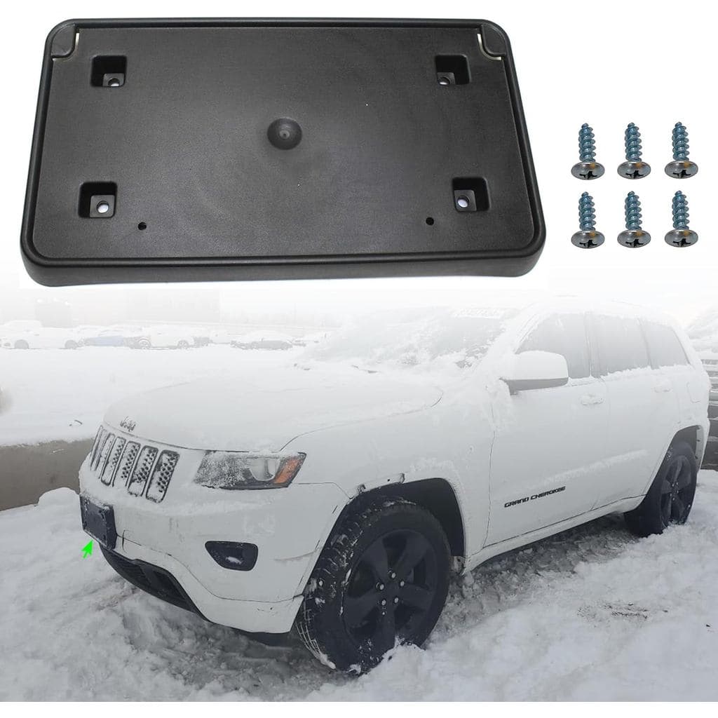 Moldura de Placa Frontal para Jeep Grand Cherokee 2014 2015 2016 Suporte de Placa de Licença do Para-choque Frontal Subs