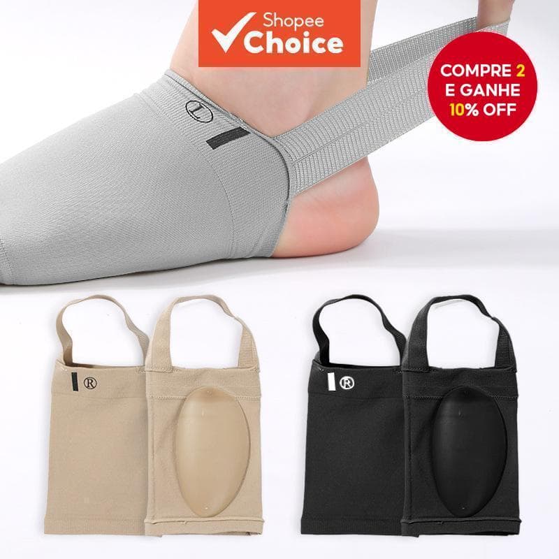 Meias De Suporte De Arco Com Alça Elástica De Calcanhar Almofadas Ortopédicas Para Alívio Da Dor E Conforto