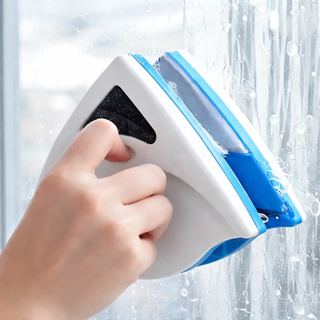Limpador magnético para vidros aquários janelas limpeza vidro dupla face flutuante portátil