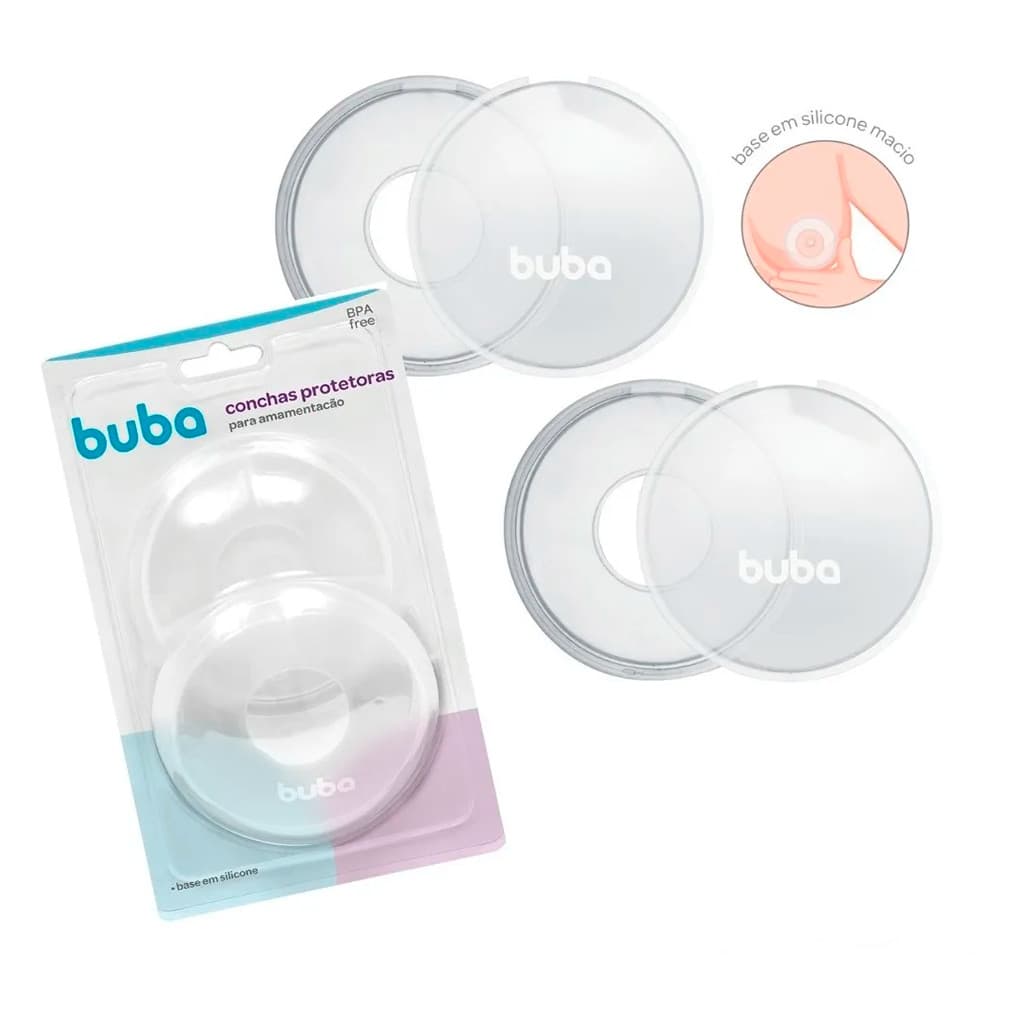 Concha Amamentação Protetor Para Seios Mamilo 09733 Buba