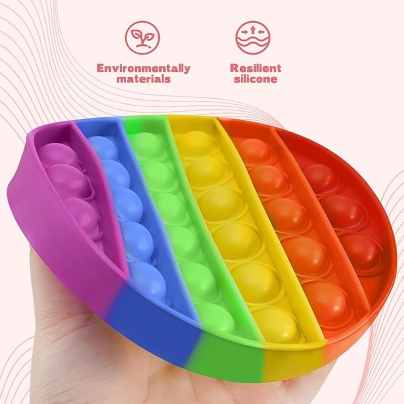 Brinquedo Pop it Bolha De Silicone Sensorial Ansiedade Alívio Espremer Autismo Crianças
