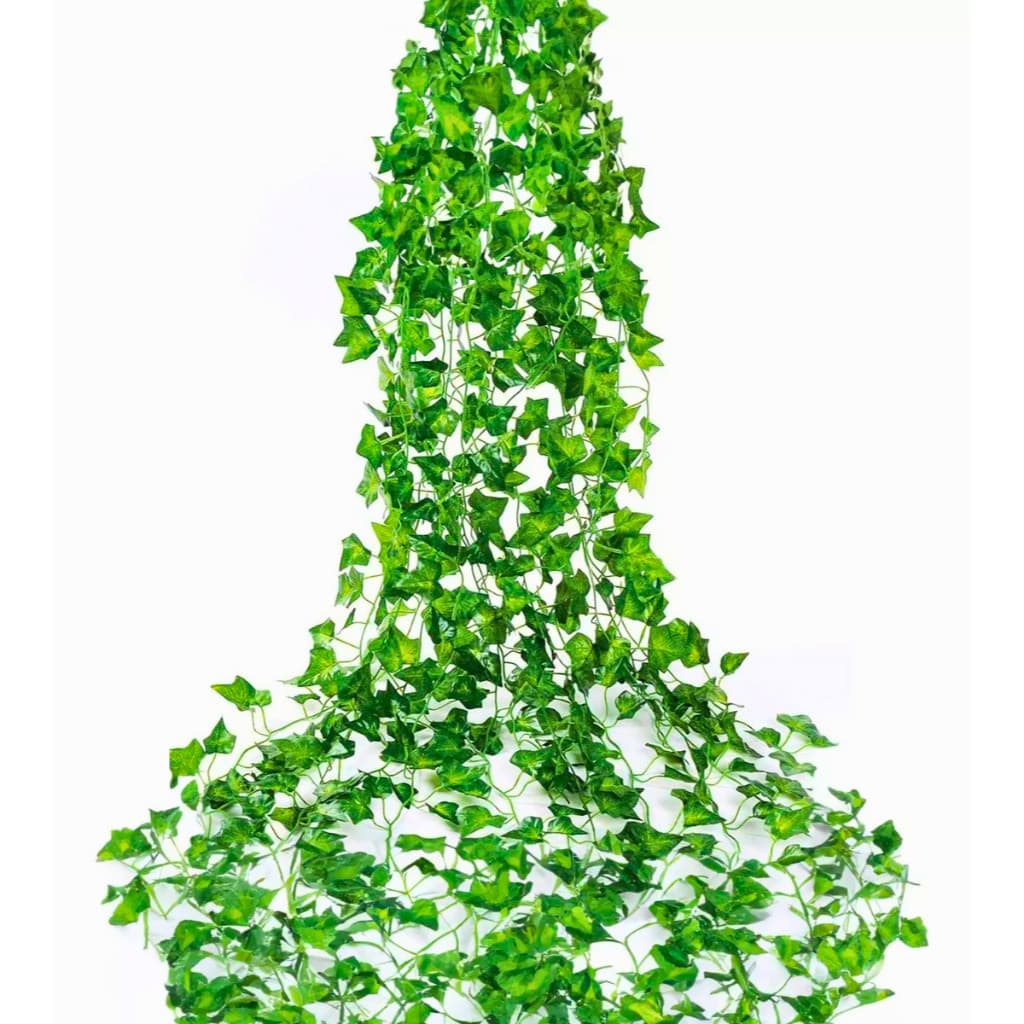 30 Metros De Trepadeira Artificial Hera Corrente Folhagens Pendente Pacote Ramas Realista