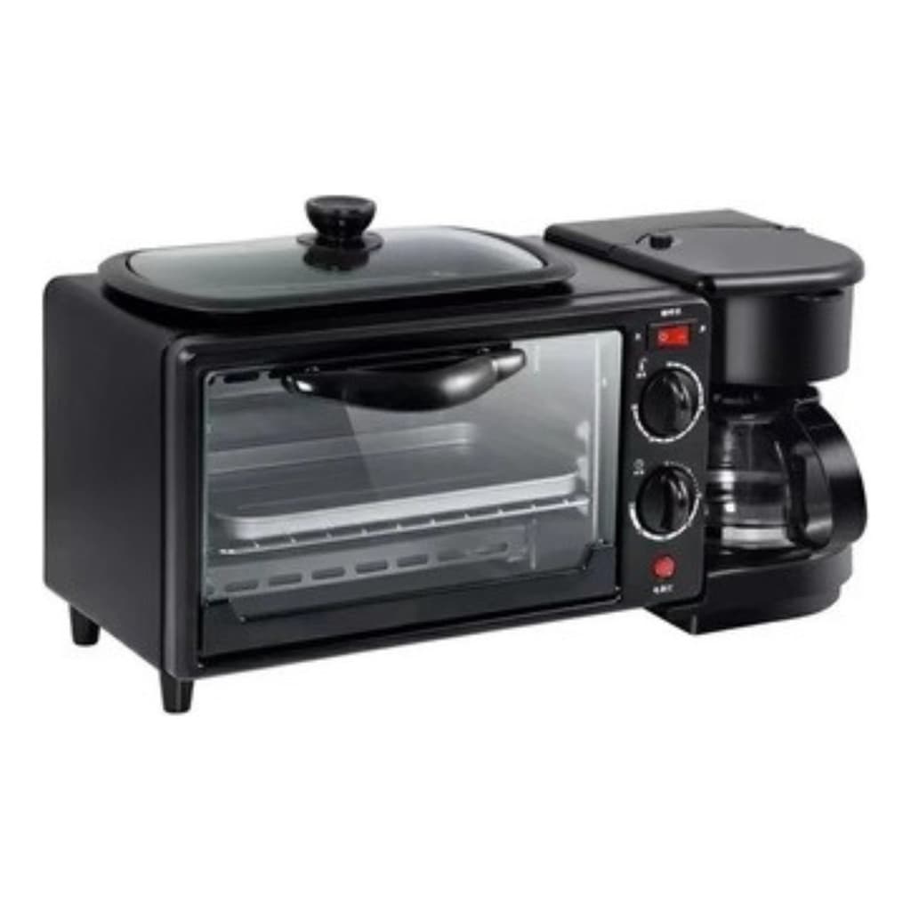 Forno Forninho Elétrico 3 Em 1 Cafeteira Grill Café Da Manhã - ENVIO EM 24H