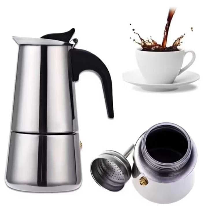 Cafeteira Italiana Inox Cafés Expresso 4 6 e 9 Xícaras Prático - Envio 24hrs!