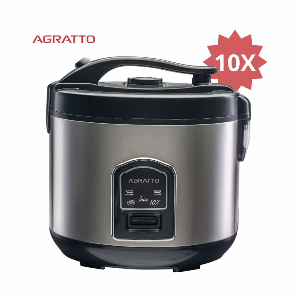 Panela Elétrica de Arroz 10 Xicaras Elétrica Agratto Visor Vidro