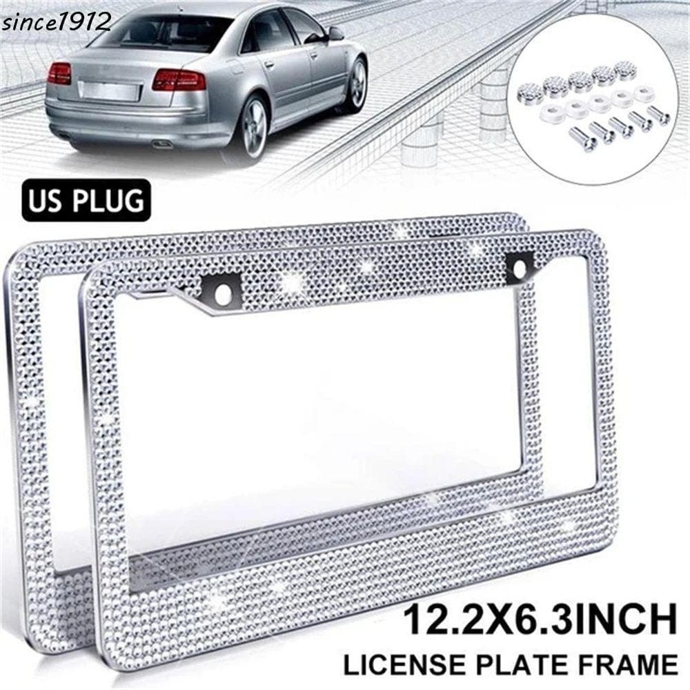SINCE Placa De Quadro De Carro Acessórios Para Canadá Strass Cristal De Luxo Caminhão Dos Eua