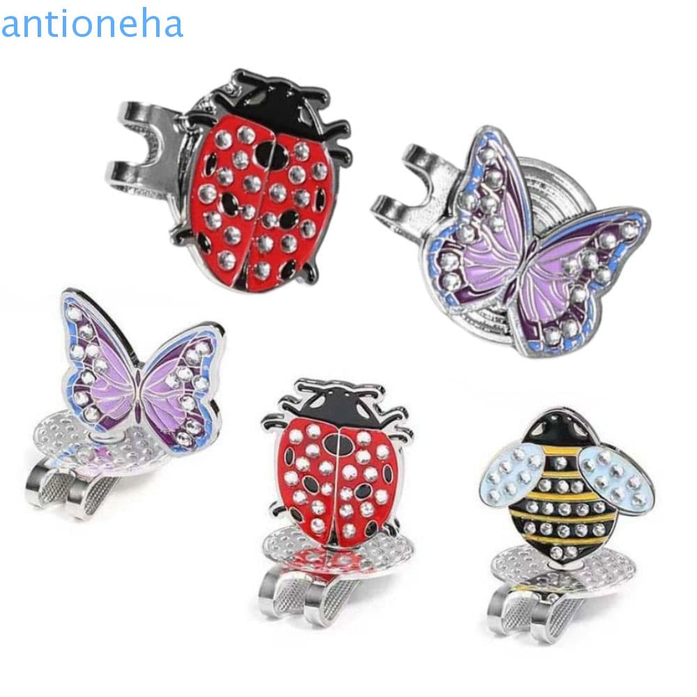 Clipe Para Boné De Golfe ANTIONEHA , Marca De Bola De Abelha De Inseto Em Forma De Borboleta , Marcador De Chapéu Posiçã