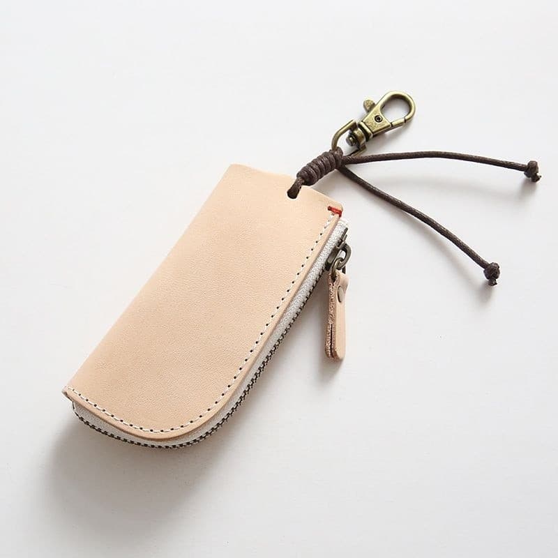 Multifuncional caso chave de couro genuíno cavalo louco couro caso chave do carro chaveiro cintura pendurado bolsa moeda