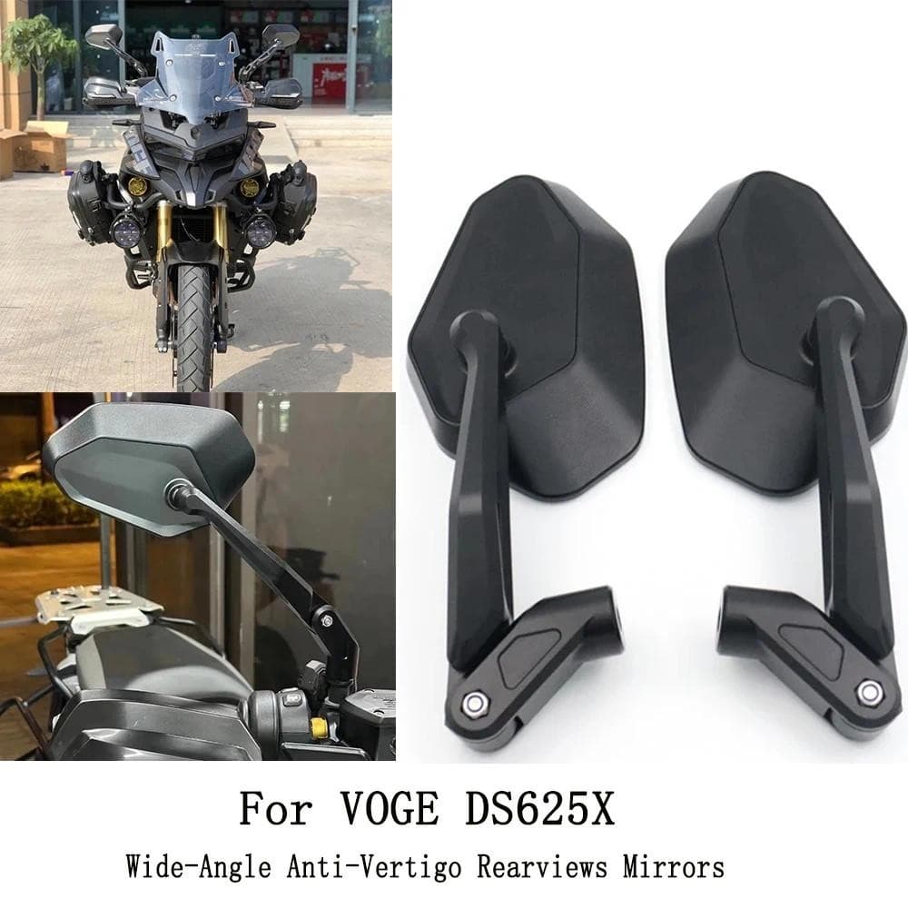 Para Loncin Voge DS625X 625DSX DSX 625 Vista Motocicleta Grande Campo De Angular Refletor Dobrável Espelho Retrovisor Ac