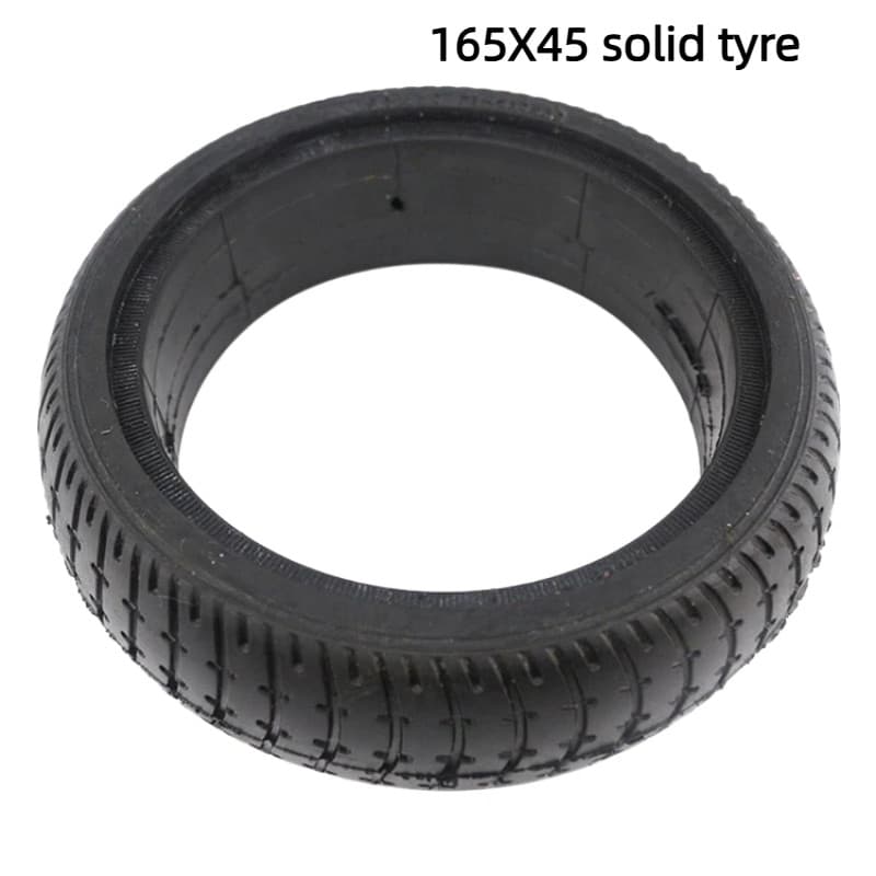 Pneus Não Infláveis 165x45 Adequados Para Sólidos De 6.5 Polegadas , De Borracha Preta , Acessórios De scooter Elétrica 