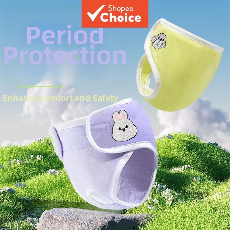  PawBuddy Calcinha Menstrual Feminina para Cães, Calça Absorvente Antiharassamento