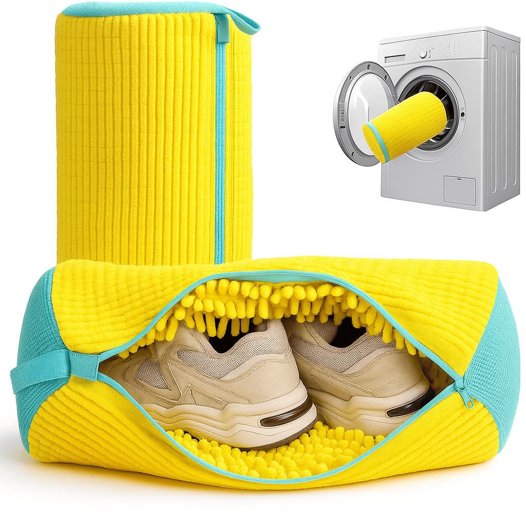 saco para limpeza de sapatos na máquina de lavar