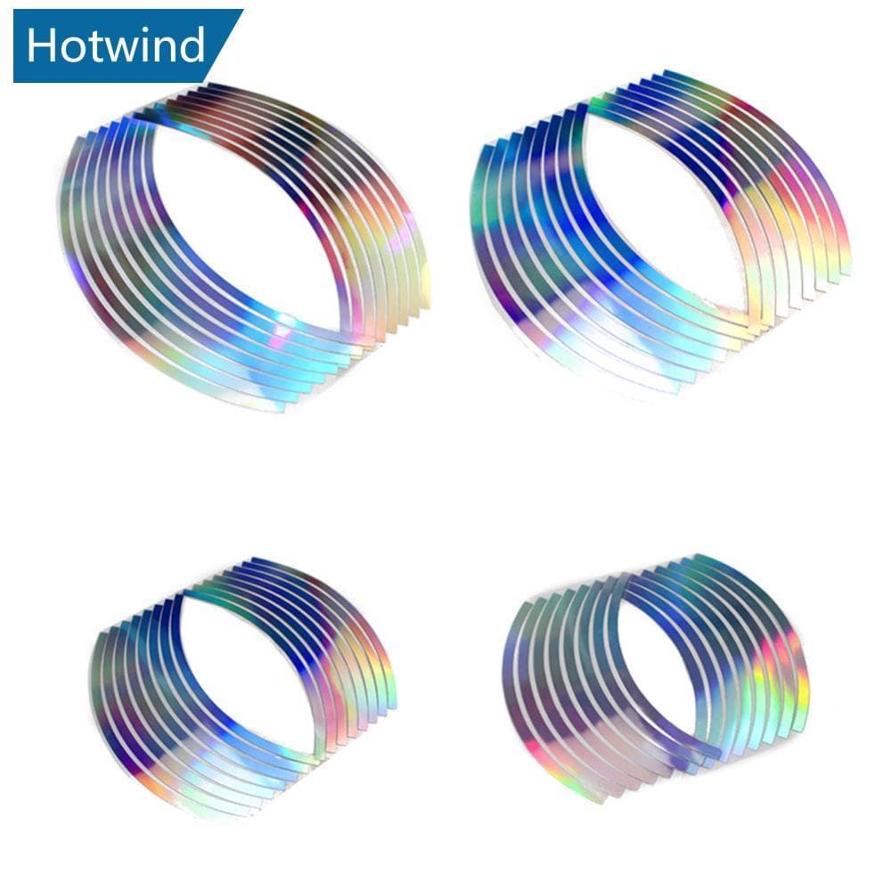 HW 16 Unidades PVC 10/12/14/18 Polegadas Fita De Aro De Roda Para Listras Reflexivas De Motocicleta F8Q7