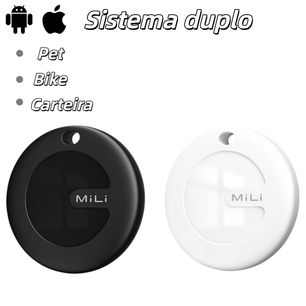 Rastreador Bluetooth Inteligente – Compatível com Android e iOS para Bicicletas, Carros, Pets e Crianças