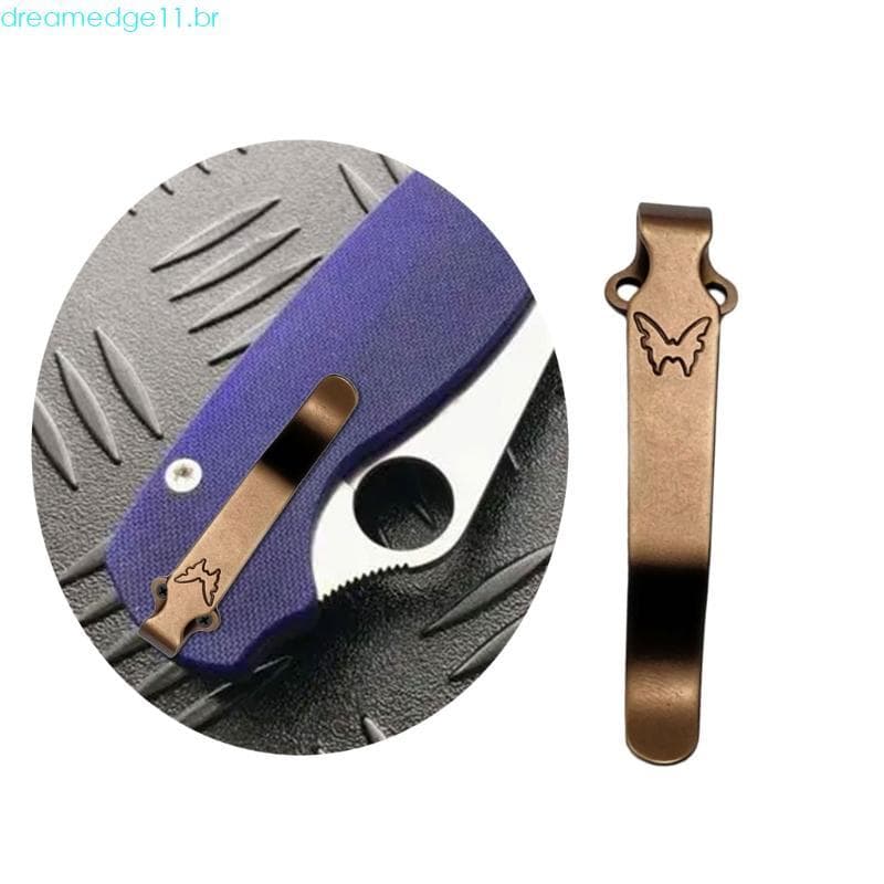 dreamedge11 Braçadeira Bolso Clipe Borboleta Aço Inoxidável Aderência Superior Para