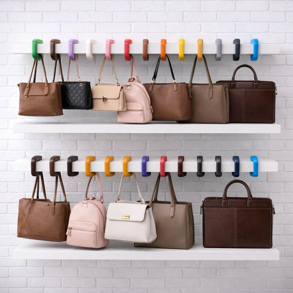 Gancho Suporte Porta Bolsa Mesa Portátil Pendura Transparent