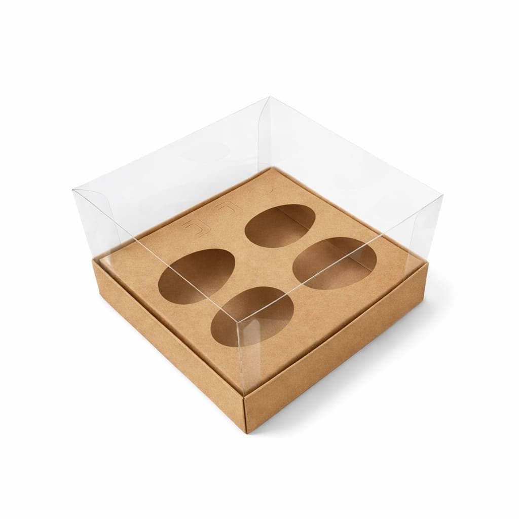 10 Caixas Para 4 Meio Ovo De Colher 50g - Pascoa