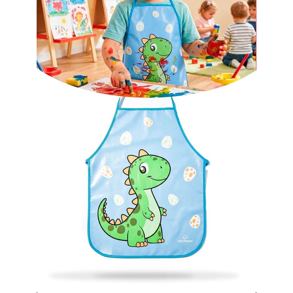 Avental Infantil Escolar Pintura Arte Impermeável Multiuso