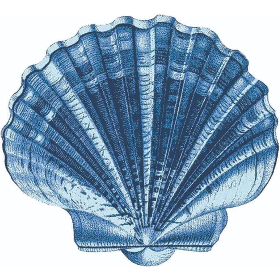 DISPLAY MDF CONCHA FUNDO DO MAR AZUL