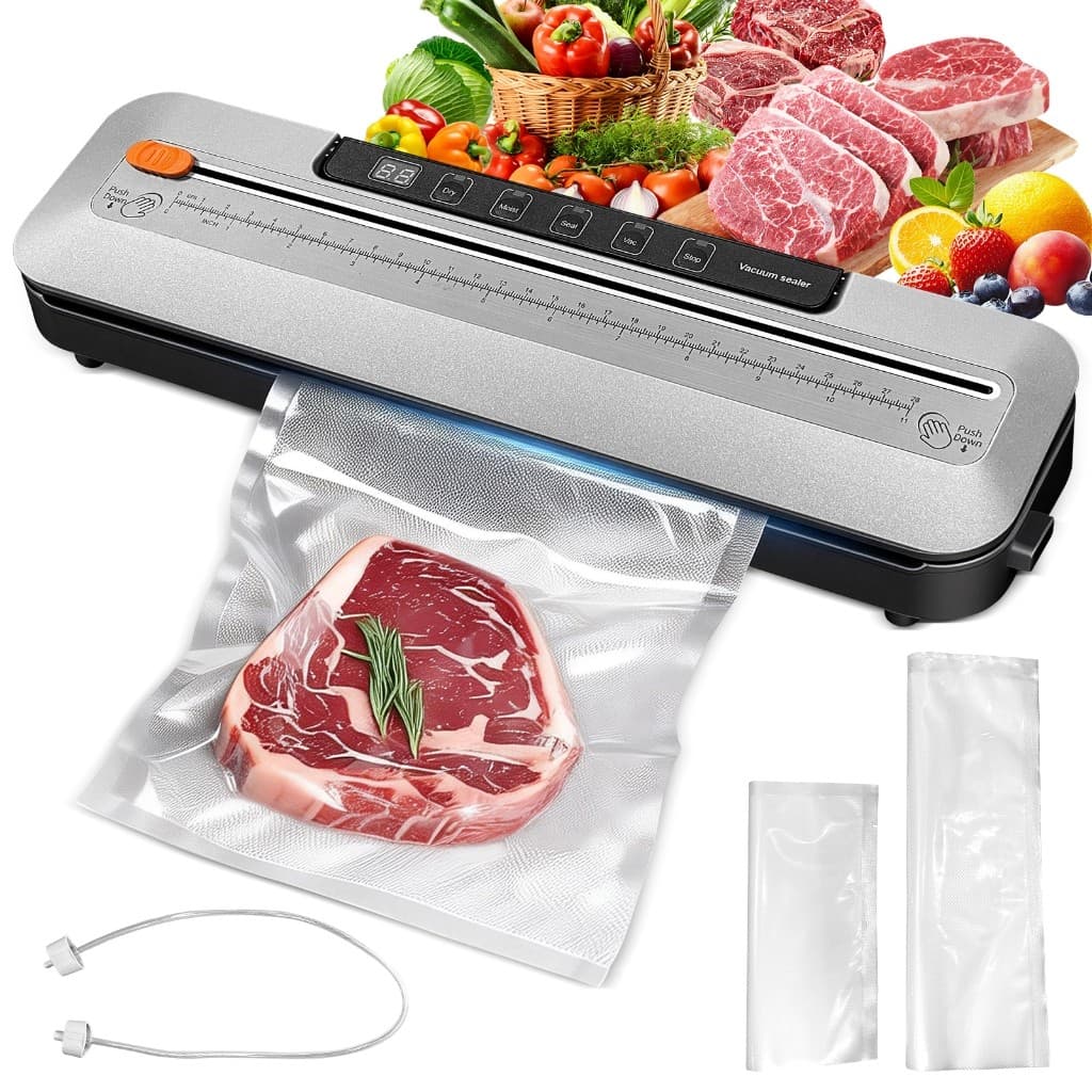 Seladora A Vácuo 6 Em 1 Com Cortador E 10 Sacos 220V/110V