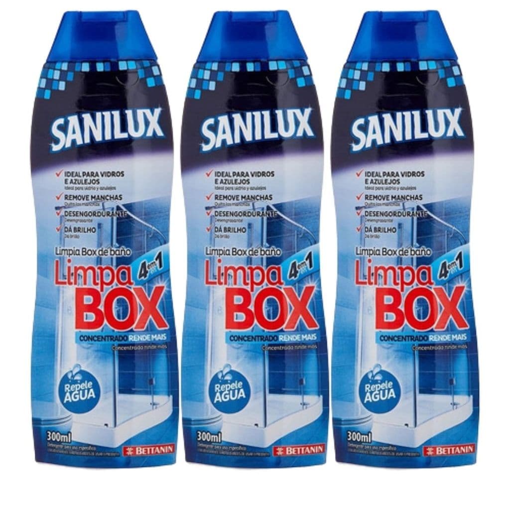 Kit 3 Sanilux Limpa Box Concentrado de 300ml Bettanin Noviça