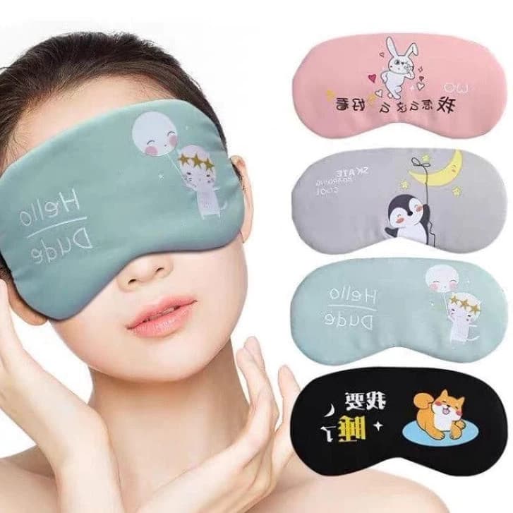 Kit 3 Máscaras de Dormir – Máscaras Para Olhos Ideais Para Viagem/Descanso e Sono Tranquilo - WJ