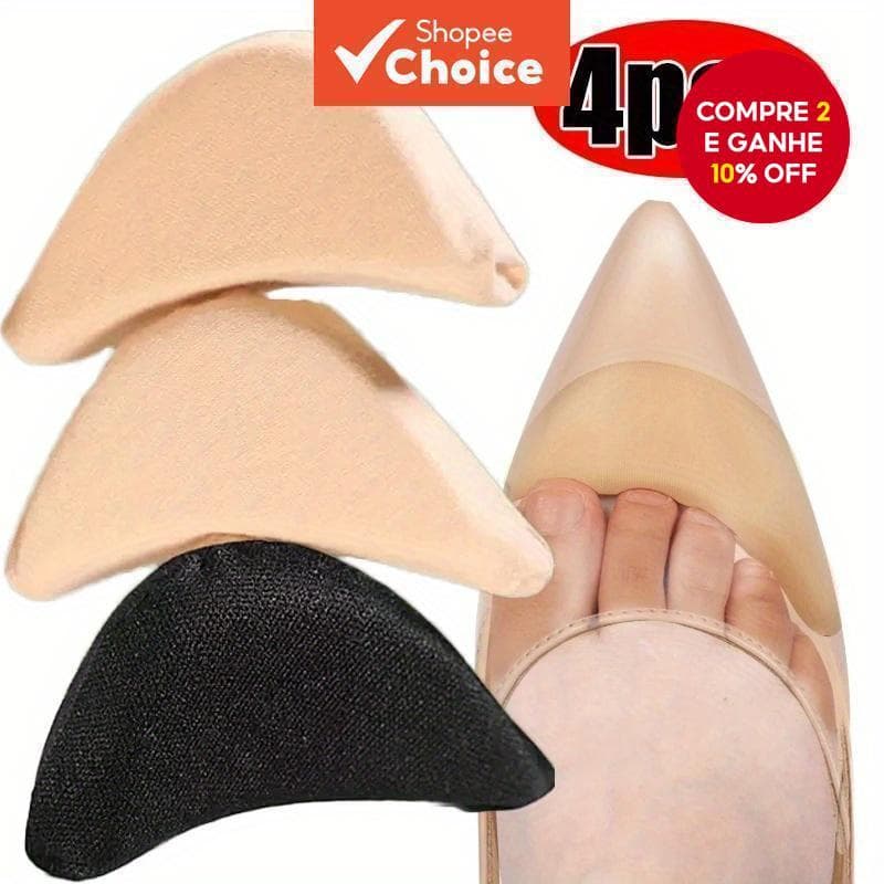 1 Par De Palmilhas De Esponja Com Redução De Tamanho , Inserções De Antepé , Salto Alto , Acessórios Para Alívio Da Dor