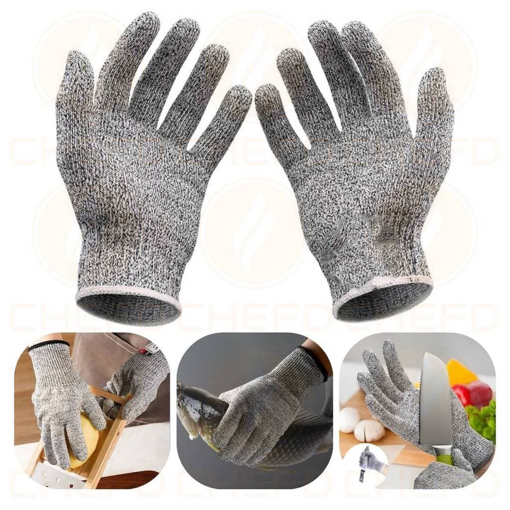 Par Luva Anti-corte Proteção Profissional Resistente Segurança  EPI Açougueiro HPPE Avançado