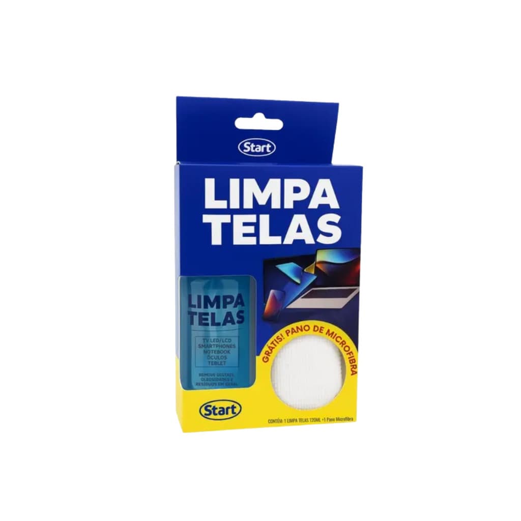Limpa Telas 120ml + Pano Microfibra Start