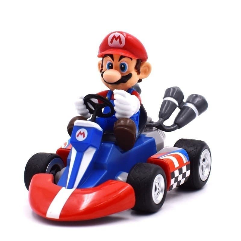 miniatura brinquedo carrinho mario kart com fricção mariokart material pvc