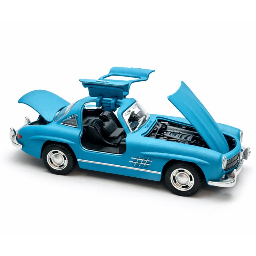 Carrinho Mercedes 300 SL Miniatura 1:34 Metal Colecionável Clássico Luxo brinquedo Coleção Presente