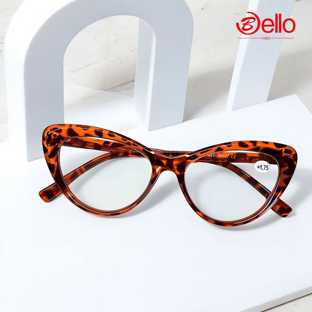 Óculos De Leitura pra perto com grau +1.00 até +4.00 Armações De gatinho com Mola feminino