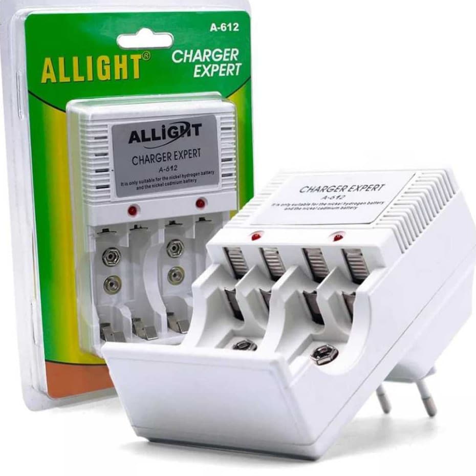 Carregador De Pilha Recarregavel AA/AAA /Bateria 9v Bivolt A-612