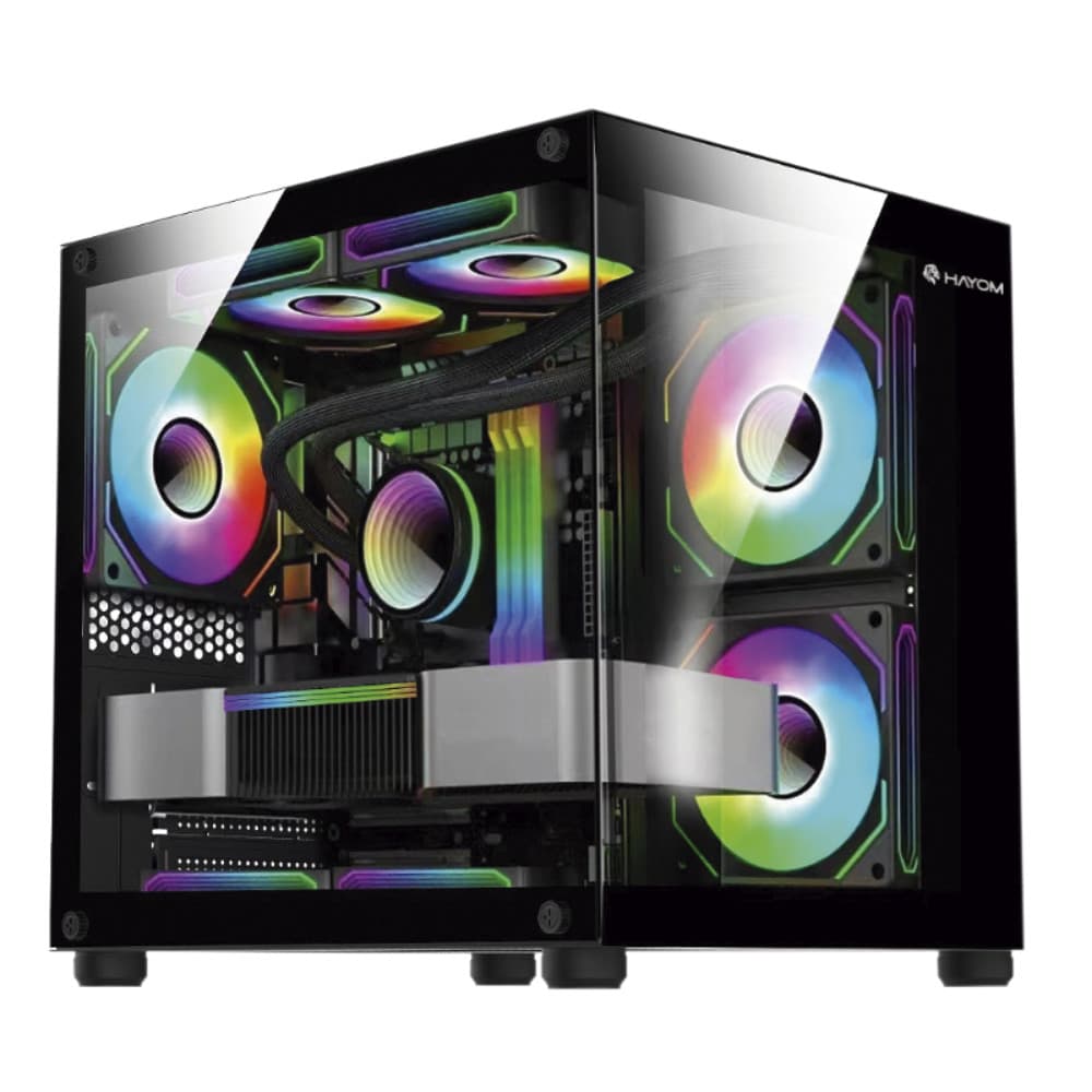 Gabinete Gamer Com 4 Fans Preto Rgb Gb1796 - Hayom