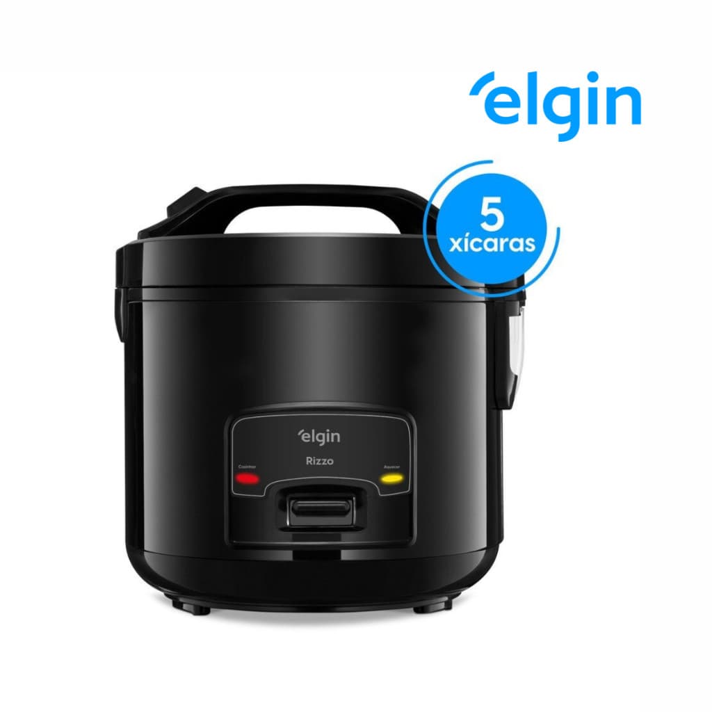 Panela Elétrica de Arroz Elgin Rizzo 5 Xícaras Preta - 220V