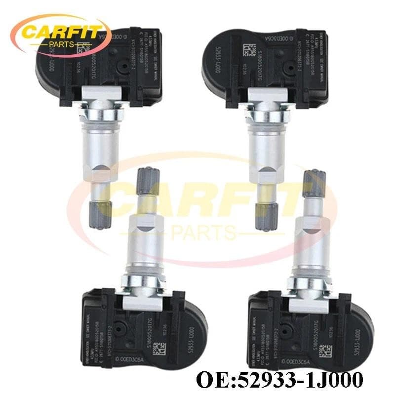 4 Pcs OEM 52933-1J000 529331sensor De Pressão Dos Pneus J000 TPMS 433MHz Para Hyundai I20 IX20 Kia Optima Sorento Alma V
