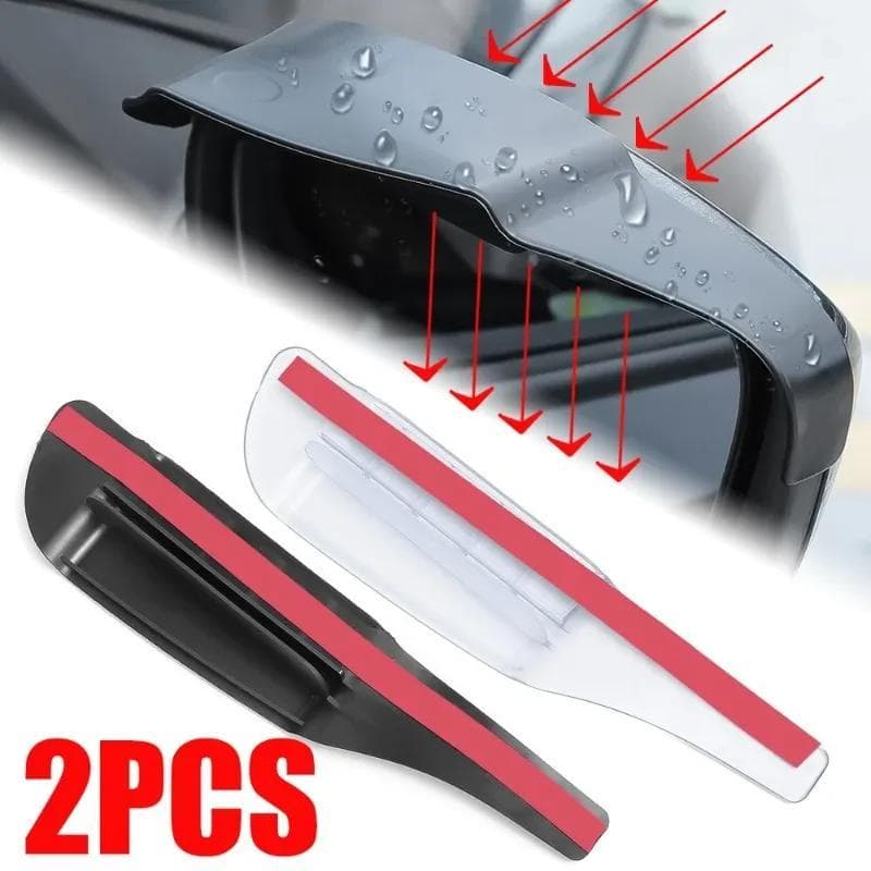 2 Pçs Espelho Retrovisor Do Carro Capa De Chuva Viseira Sol Sobrancelha Lateral Guarda Proteção Automática