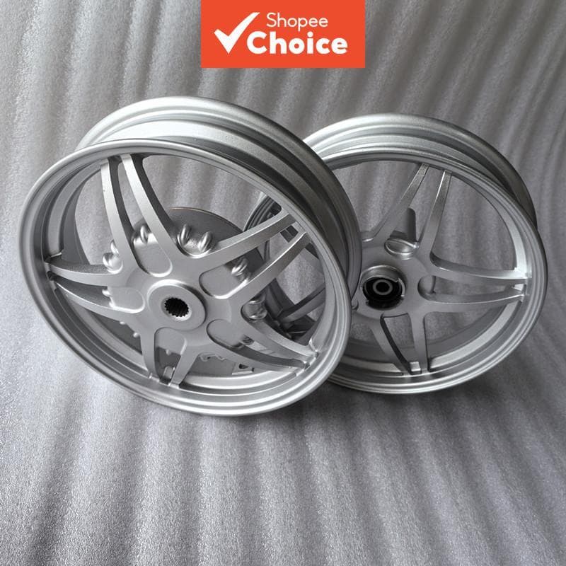  Rodas de Liga de Alumínio para Yamaha Scooter Dio50 - Acabamento em Chama para Longas Viagens