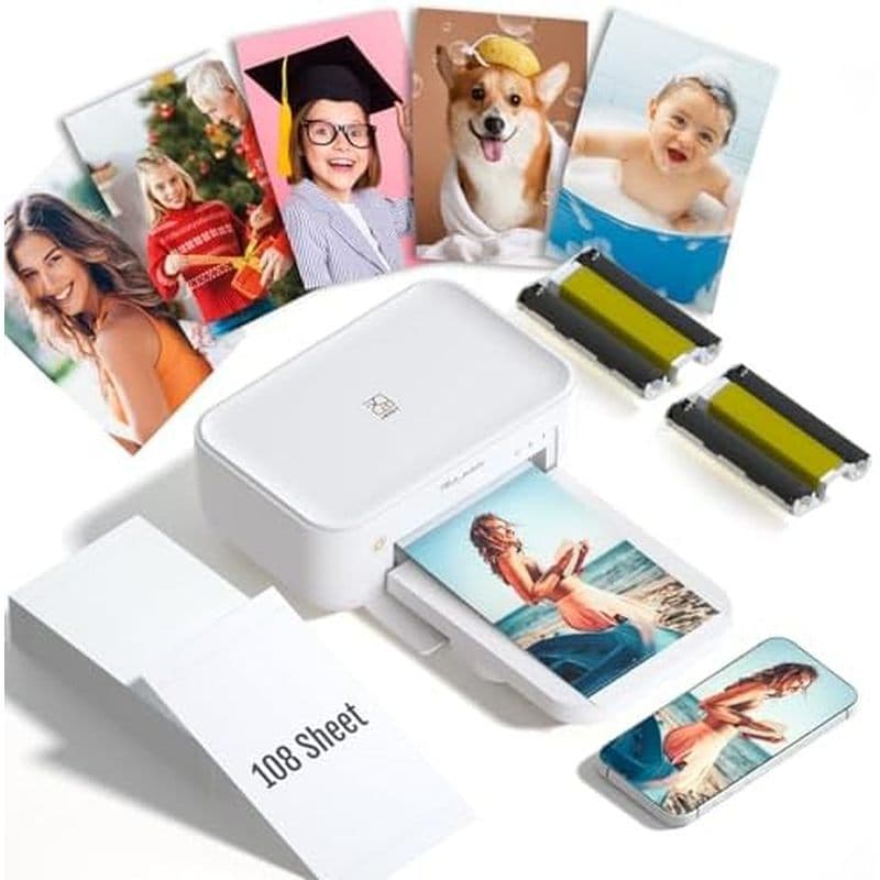 Impressora Fotográfica HPRT CP4100-Instantânea Bluetooth Plus 4x6 Com 20 Folhas & amp ; Fita-Wi-Fi , Sublimação De Tinta