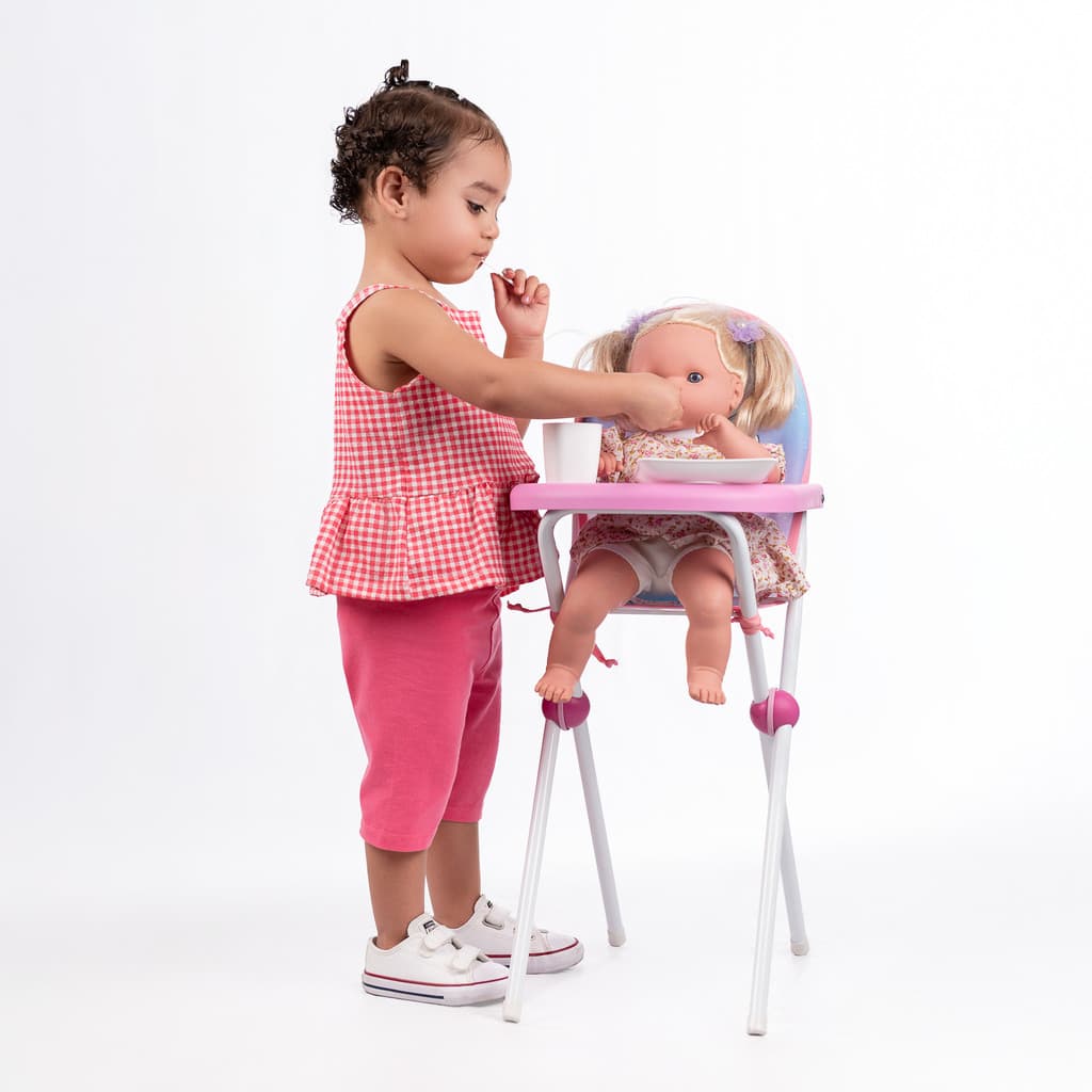 Cadeira Para Papinha De Boneca Alimentação - Kids Baby Hercules