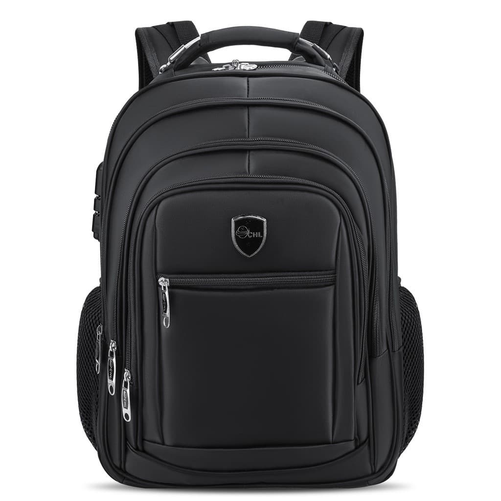 Mochila Cabo de Aço Cadeado Com Bolso Anti-furto Impermeável Faculdade Executivo Notebook CHL 90770