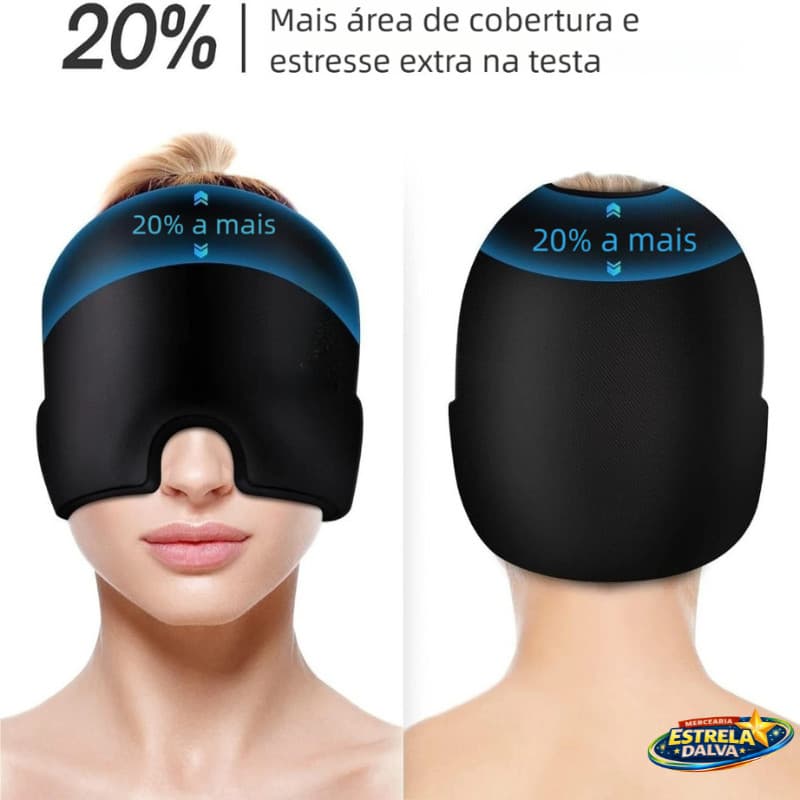 Touca Terapia Fria Quente – Alívio Dor de Cabeça, Máscara Confortável