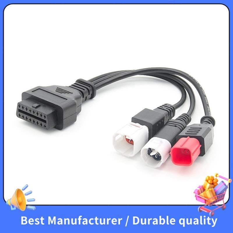Cabo De Diagnóstico OBD2 Para Motocicleta Kline Euro5 16 Pinos 3 4 6 OBD2 Acessórios Adaptador