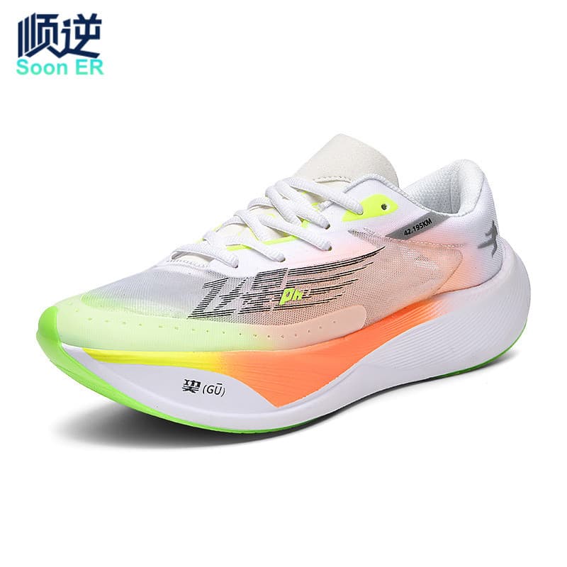 Pipoca tênis de corrida palma completa placa carbono das mulheres dos homens corrida maratona longa correndo tênis corri
