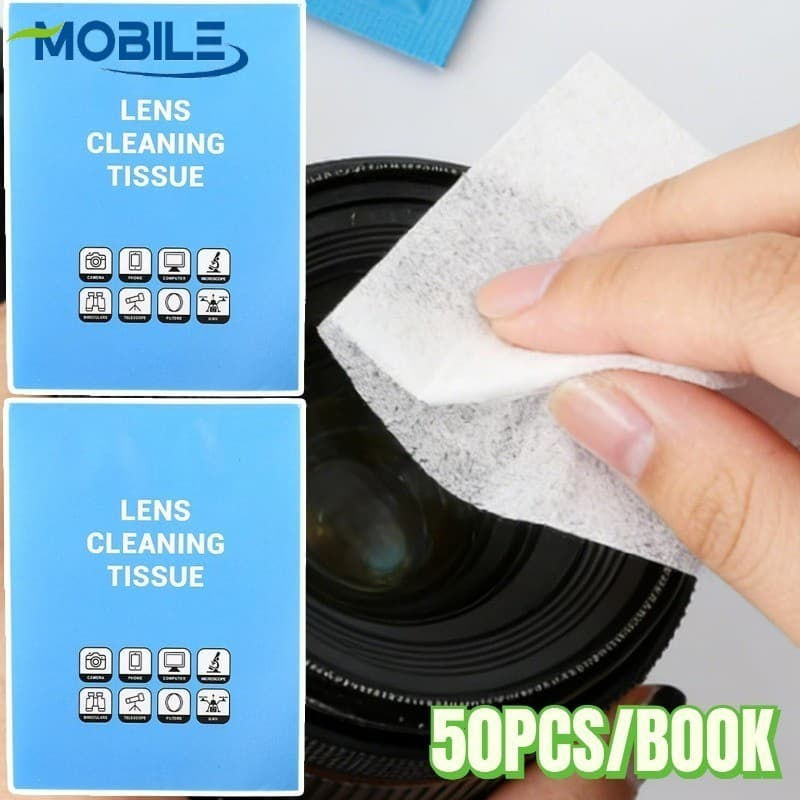 Toalhetes De Limpeza De Lentes De Polpa De Madeira Premium-Higiênicos Descartáveis , Removem Impressões Digitais Câmera 