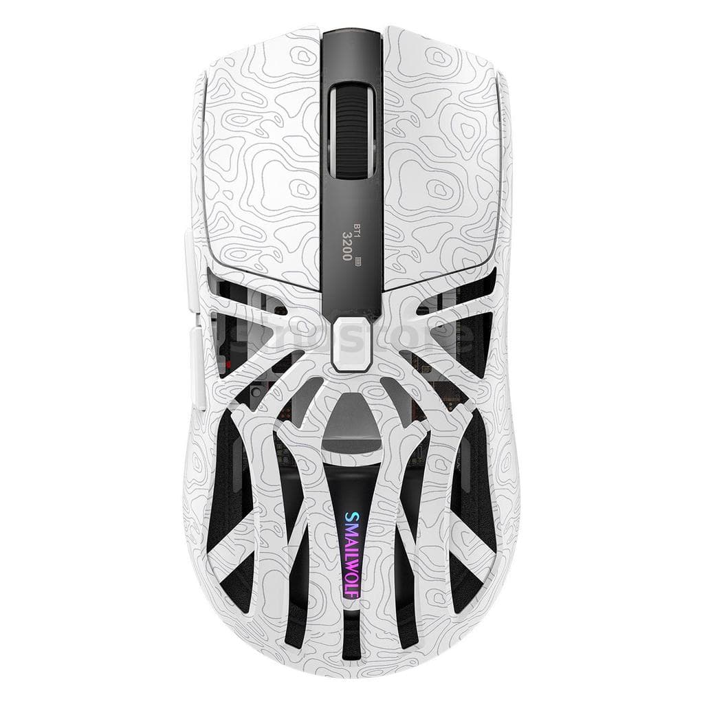 SMAILWOLF M8 Mouse Para Jogos Trimodo Com Carregador Dock PAW3311 Sensor RGB Light 12000DPI Power Display Gamer PC Lapto