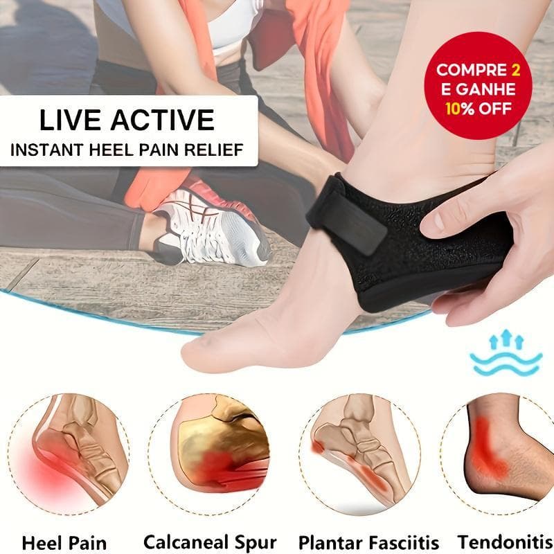 Protetores De Calcanhar Para Fascite Plantar (2 Peças) – Almofadas Aliviar Dores No E Pressão Protetor