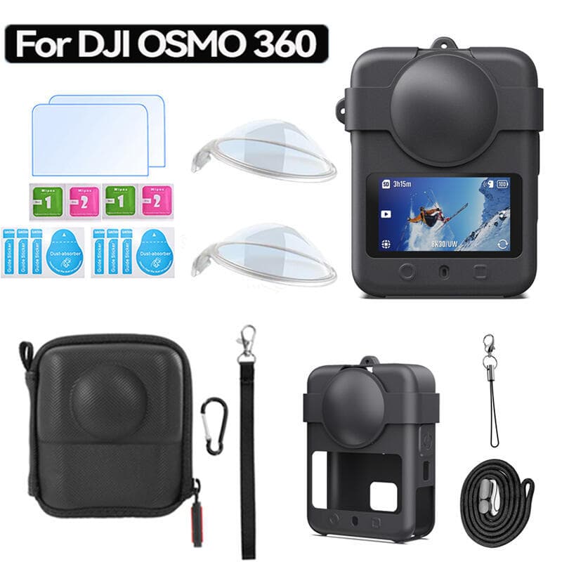 Capa Protetora De Silicone Para DJI OSMO 360 , Anti-Arranhões , À Prova De Choque , Lente Acessórios De Câmera