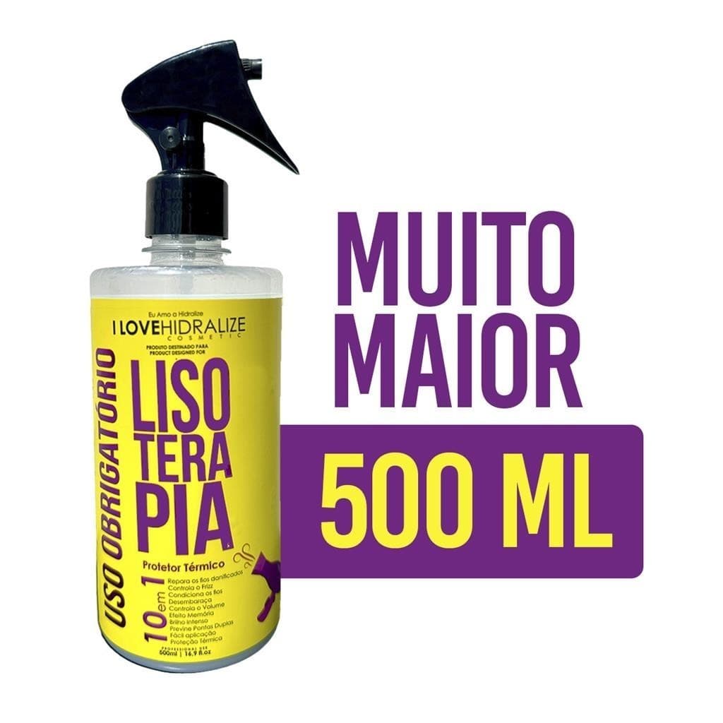 Spray Protetor Termico 10 em 1 Capilar Finalizador Lisoterapia Liso Extremo Hidralize 500mL